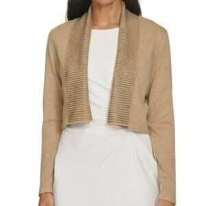 Calvin Klein Beaded Jeweled Cardigan